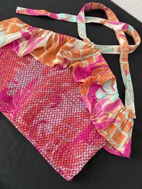 Bright Fuchsia & Orange Halter Tie Camisole - Size L - NWT